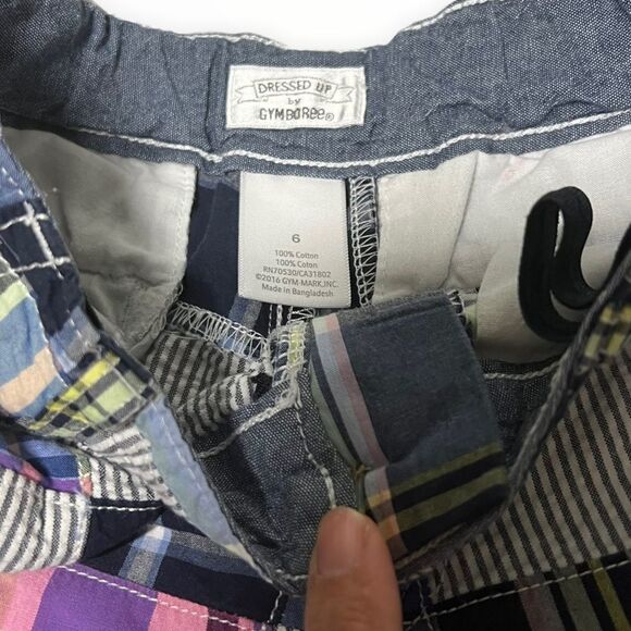 GYMBOREE | Multicolored | Cotton Plain Shorts - Picture 6 of 12